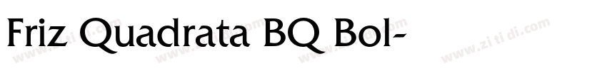 Friz Quadrata BQ Bol字体转换